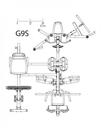 Multi Gym Bodysolid G9S diagram
